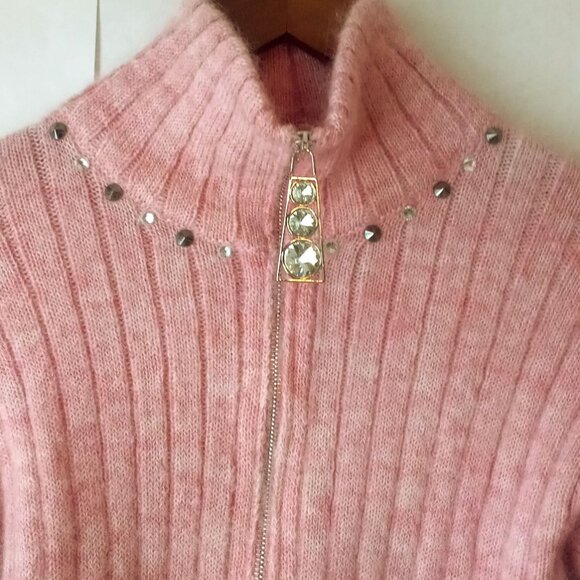 VGC Alessandra Rich Mohair Blend Cropped Cardigan - Picture 3 of 7